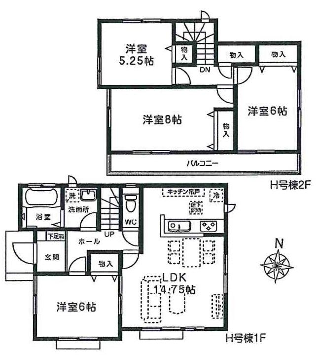 Floor plan. Local guide map