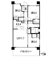 Floor: 3LDK + futon closet + walk-in closet, the occupied area: 70.13 sq m, Price: 25,980,000 yen, now on sale