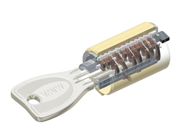 Security.  [Dimple key] It has adopted a dimple key of excellent reversible cylinder to crime prevention and operability. (Conceptual diagram)