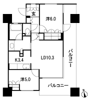 Floor: 2LDK, occupied area: 57.62 sq m, Price: 33,900,000 yen, now on sale