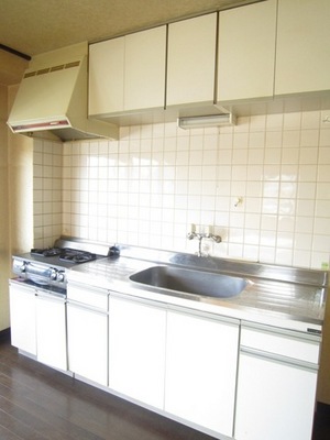Kitchen. Sink spacious! It is very useful when cooking!  ※ Gas stove left behind products