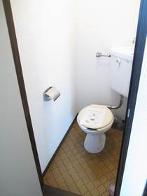 Toilet. It settles with separate toilet