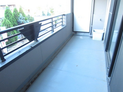 Balcony. Wide balcony