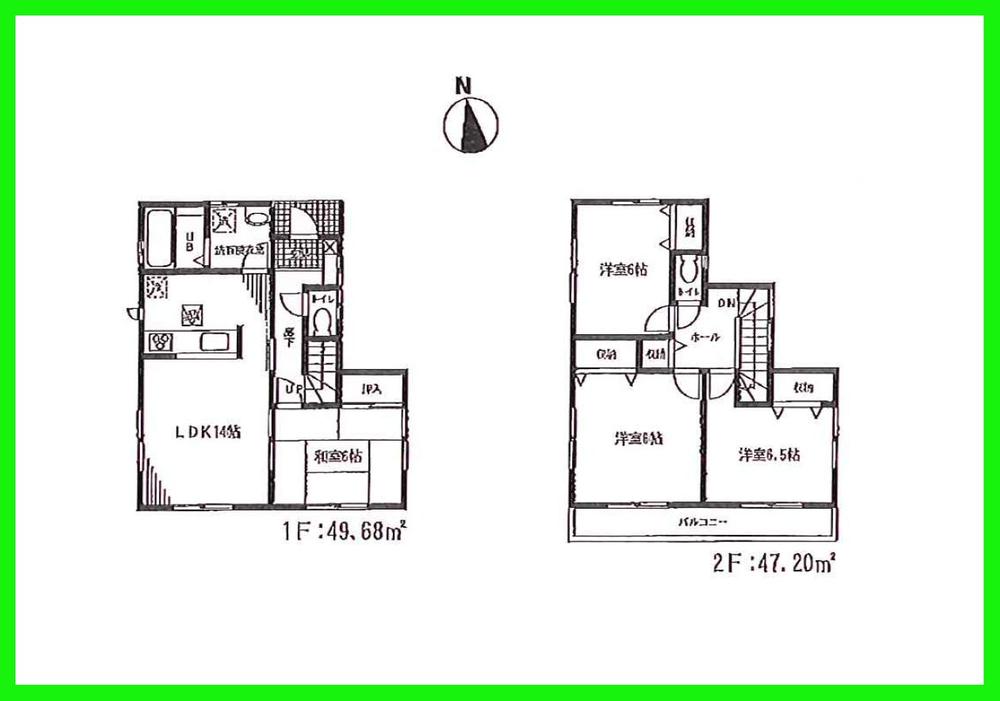 Floor plan. (9 Building), Price 28.8 million yen, 4LDK, Land area 100 sq m , Building area 96.88 sq m