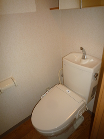 Toilet.  ☆ Warm water washing toilet seat ☆ 