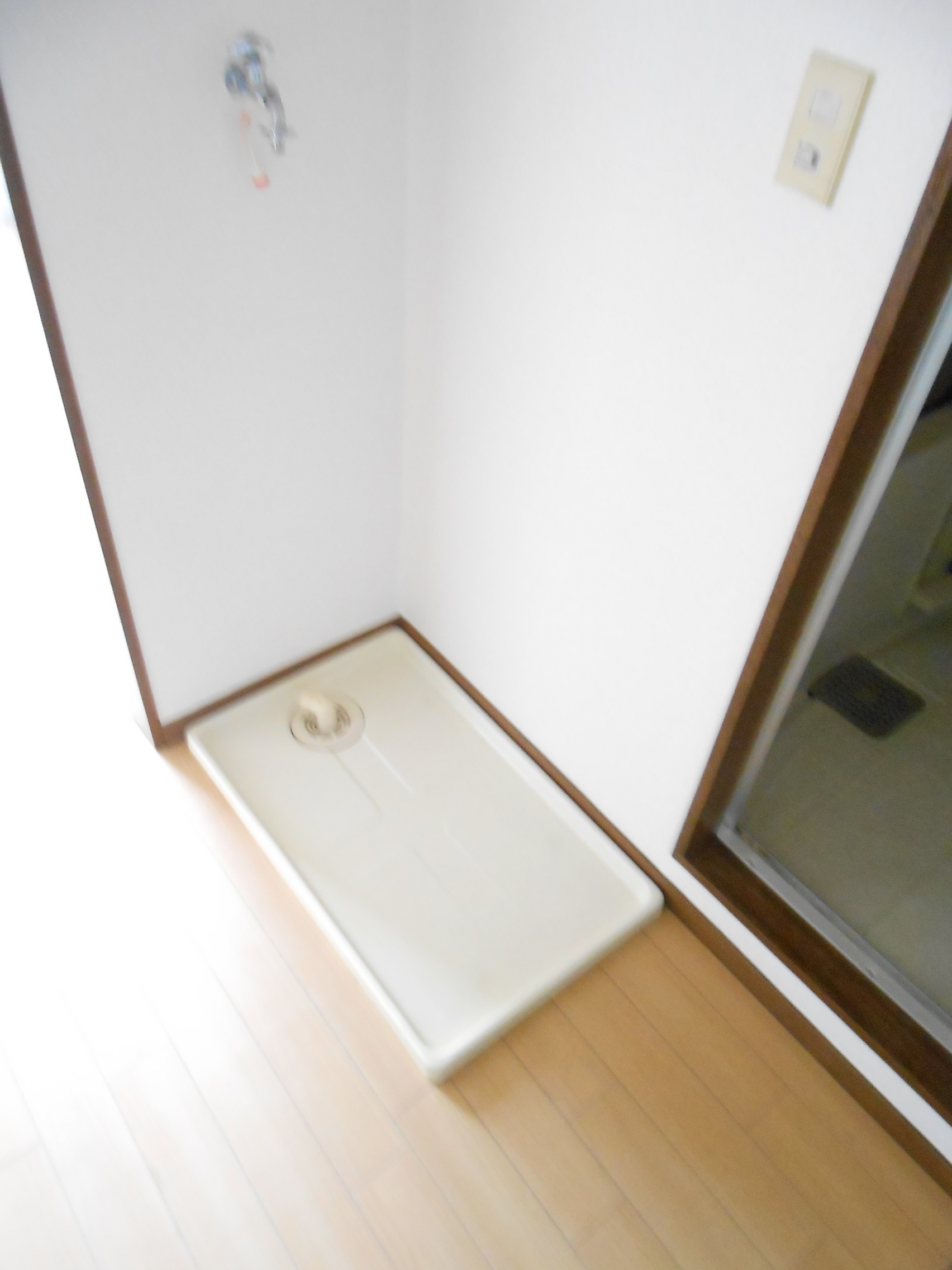 Other room space. Washing machine in the room