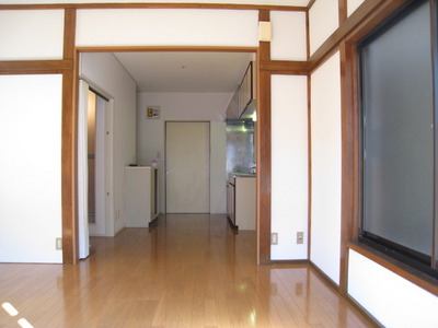 Living and room. Two-sided lighting living