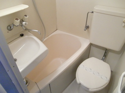 Bath. Cleaning a simple three-point unit bus! is