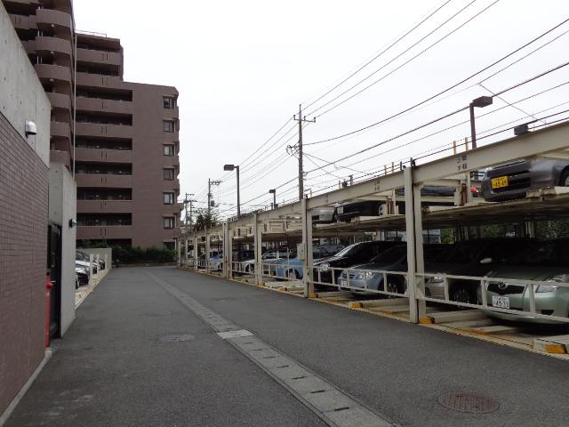 Parking lot. Common areas