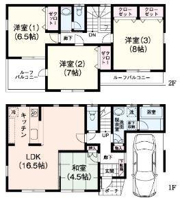 Floor plan. 40,800,000 yen, 4LDK, Land area 100.02 sq m , Building area 109.92 sq m