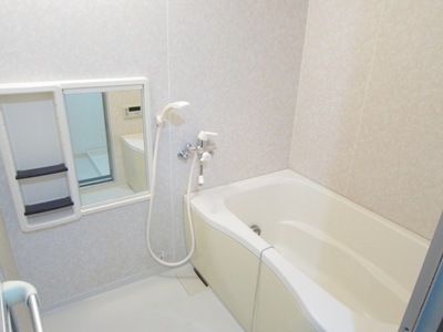 Bath. A clean bathroom