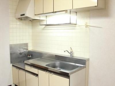 Kitchen. Kitchen sink is spread