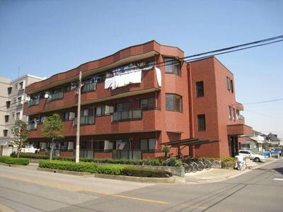 Building appearance. Total tiled apartment
