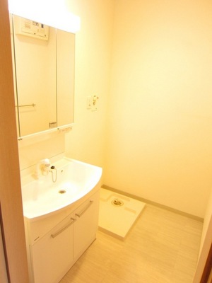 Washroom. Independent basin dressing room is