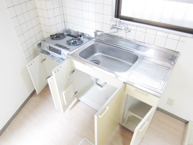 Kitchen. Gas stove is a service goods