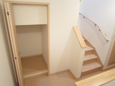 Receipt. Also housed there on the stairs next to