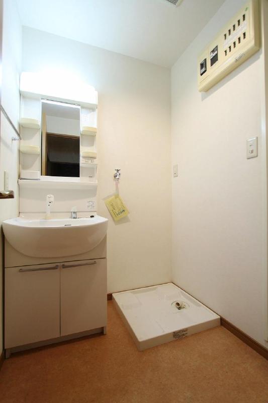 Washroom. Effortless shampoo dresser spacious undressing room of care