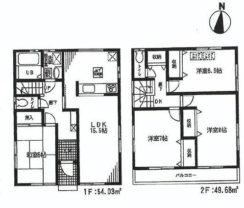 Floor plan. 31,900,000 yen, 4LDK, Land area 146.97 sq m , Building area 103.71 sq m