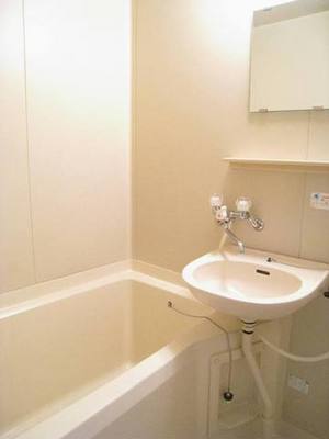 Bath. Bus toilet by! Happy with mirror