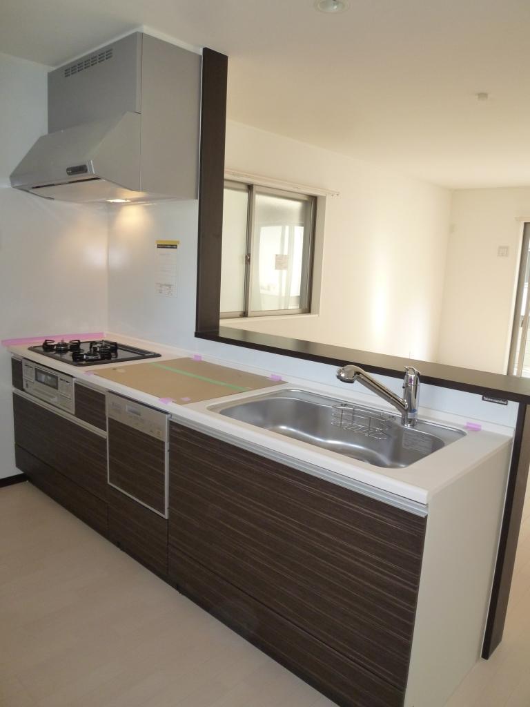 Kitchen.  [1 Building kitchen] Forgetting to turn off ・ High safety with a scorching digestive function gas stove