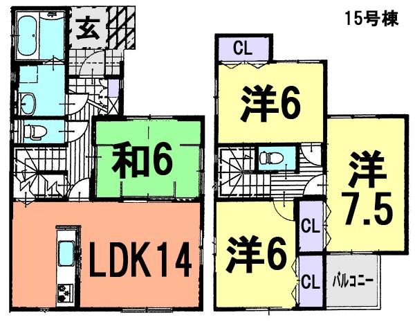 Floor plan. City gas = friendly energy to Earth. 2 car car space that mom can also be operated from today. It is a valuable life south road. On the day of the tour is also available. Contact us, please call toll-free "0800-603-3267".