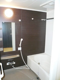 Bath. Bathing with a bathroom dryer