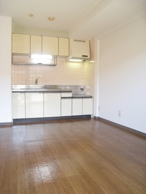 Kitchen. Women in happy large kitchen