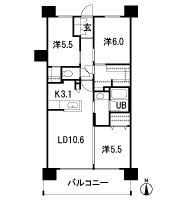 Floor: 3LDK + WIC + MC, occupied area: 70 sq m, Price: 33,480,000 yen, now on sale