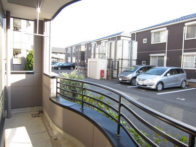 Balcony. Stylish balcony