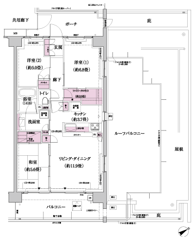 Floor: 3LDK + FC (family closet), the occupied area: 73.28 sq m