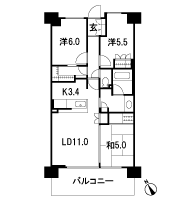 Floor: 3LDK + FC (family closet), the area occupied: 70.1 sq m