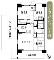 Floor: 3LDK + FC (family closet), the occupied area: 74.97 sq m