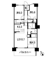 Floor: 3LDK + FC (family closet) + WIC (walk-in closet), the area occupied: 68.8 sq m
