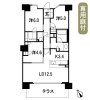 Floor: 3LDK + WIC (walk-in closet), the occupied area: 71.27 sq m