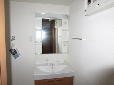 Washroom. Shampoo dresser with wash basin