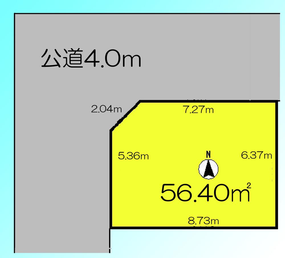 Compartment figure. Land price 7.8 million yen, Land area 56.4 sq m