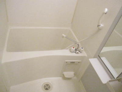 Bath. Bathroom of simple but calm atmosphere is an attractive