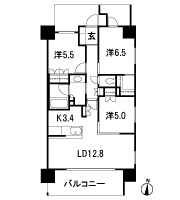 Floor: 3LDK + WIC, the occupied area: 71.97 sq m