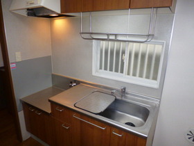 Kitchen. Two-burner gas stove can be installed ・ Yes window