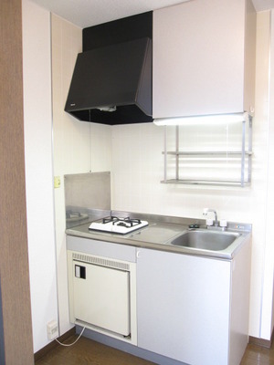 Kitchen. Mini fridge with kitchen