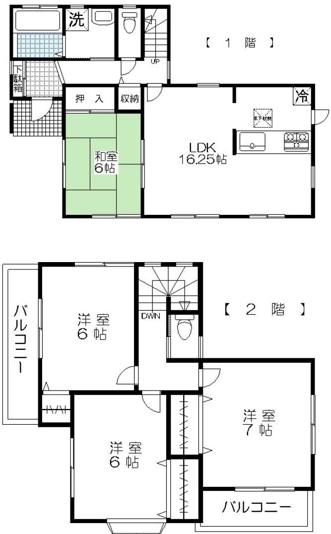 Floor plan. 29,800,000 yen, 4LDK, Land area 241.64 sq m , Building area 96.88 sq m floor plan