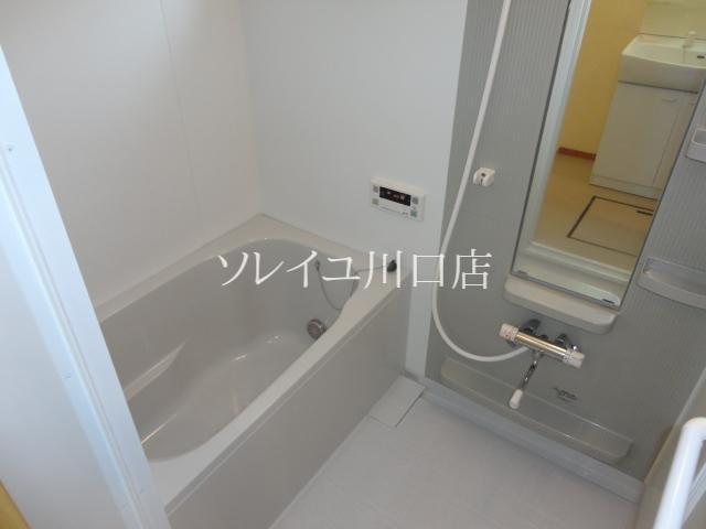 Bath. Tub is also wide enough can stretch the body