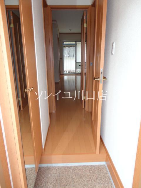 Entrance. There is a mirror to the cupboard