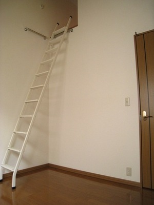 Living and room. Wide loft the second floor of the Western-style