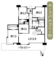 Floor: 4LDK + R + 2W, occupied area: 87.11 sq m