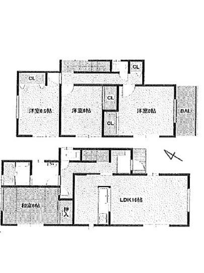 Floor plan. 24,800,000 yen, 4LDK, Land area 131 sq m , Building area 103.5 sq m floor plan