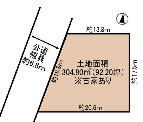 Compartment figure. Land area 304.80 sq m  It is not in the building conditional sales locations