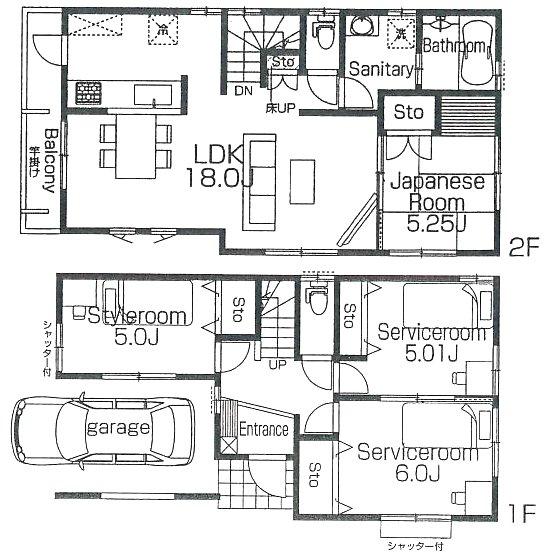 Floor plan. 38,800,000 yen, 4LDK, Land area 89.22 sq m , Building area 103.5 sq m