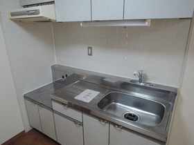 Kitchen. Two-burner gas stove installation Allowed