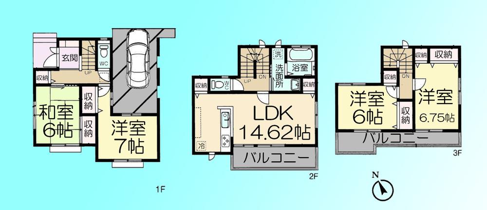 Floor plan. 31,800,000 yen, 4LDK, Land area 76.17 sq m , Building area 116.54 sq m